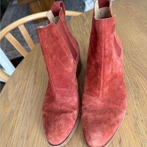 Rag & Bone Red Suede Boots